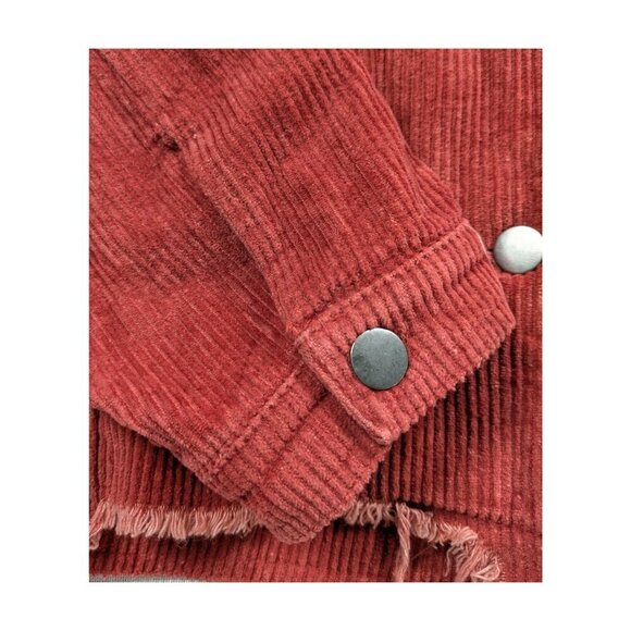 POL by Anthropologie Distressed Wide Corduroy Jacket Size Small - Picture 6 of 8